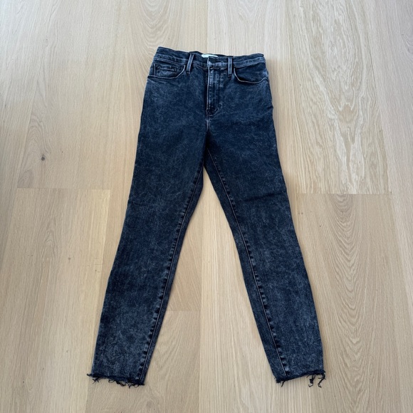 Frame Ali High Rise Cigarette Jeans - Picture 1 of 4